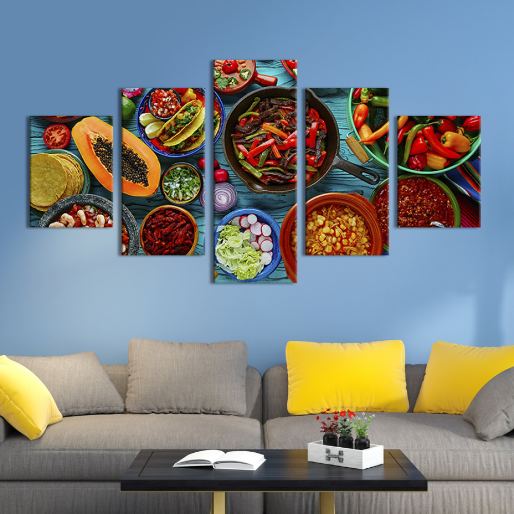 Картина Смачна мексиканська кухня 162x80 см (295-52)