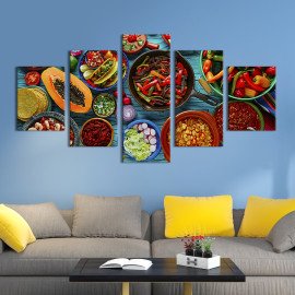 Картина Смачна мексиканська кухня 112x54 см (295-52)