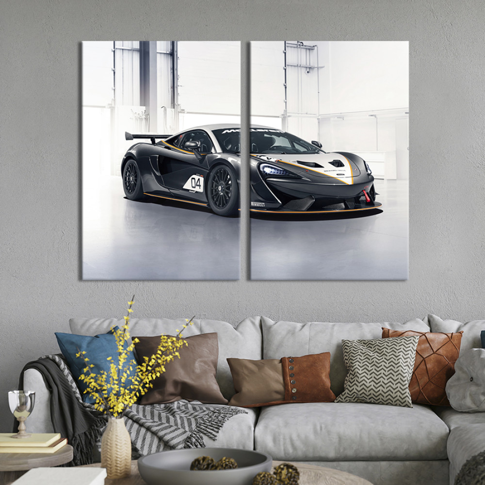 Картина Спортивне авто McLaren 570S GT4 111x81 см (1353-2)