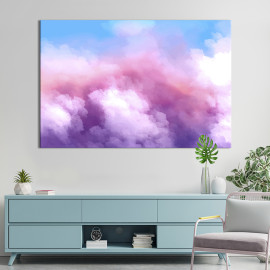 Картина абстракція картина для офісу Небесна блакить 51x34 см (1019-1)