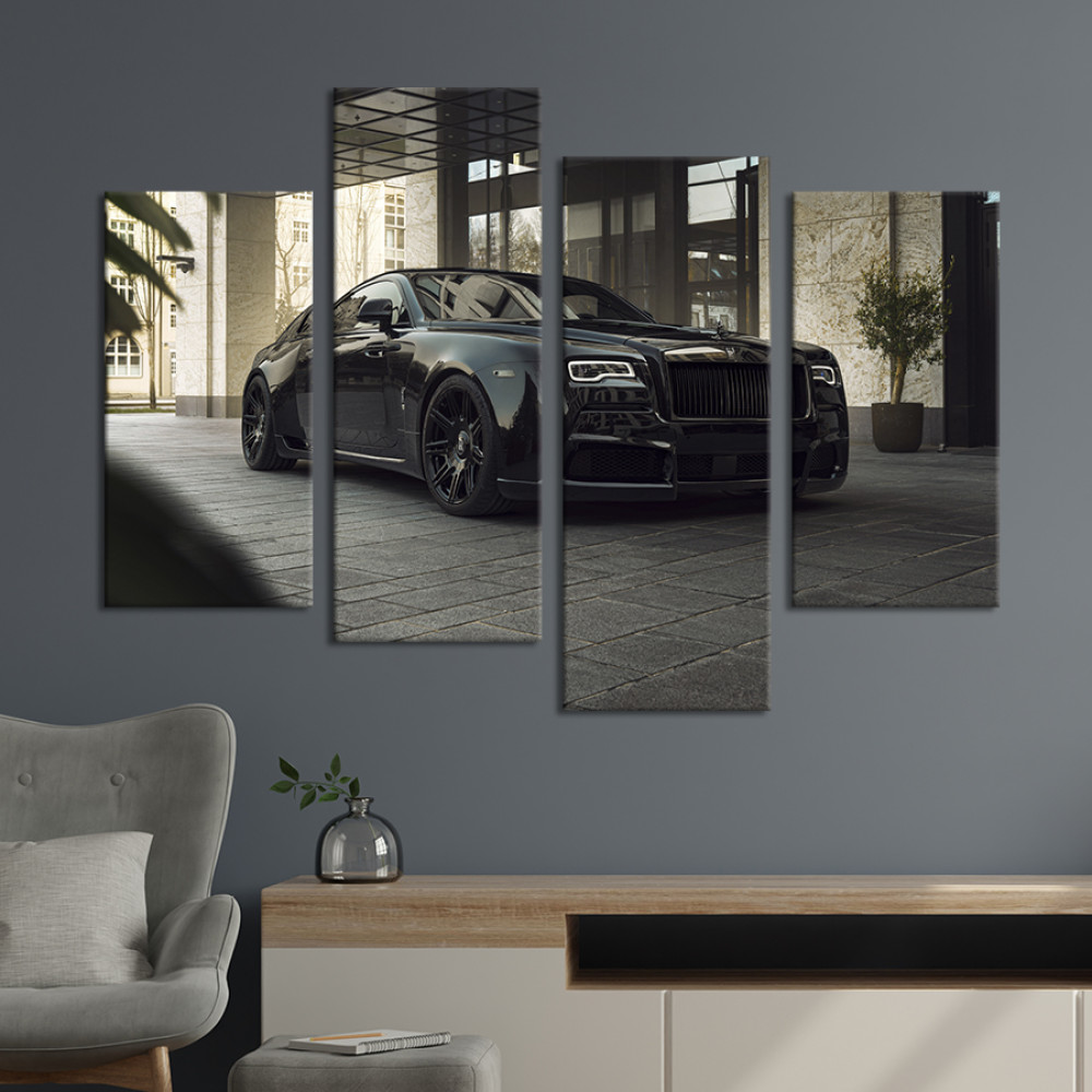 Картина Модний автомобіль Rolls-Royce Wraith 89x56 см (1399-42)