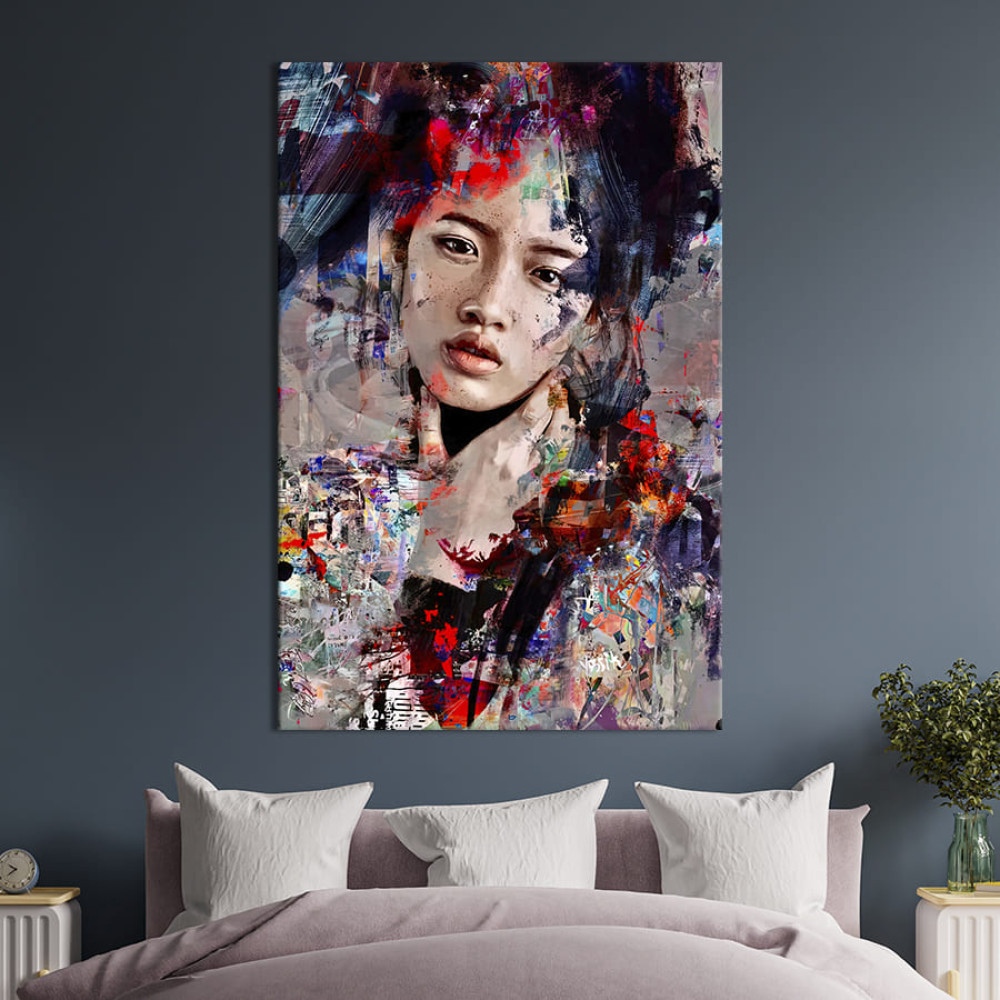 Картина в офіс Яскрава східна дівчина 51x34 см (2art_139)