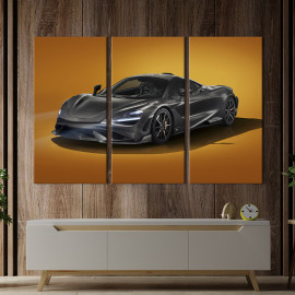 Картина Блискучий чорний Mclaren Senna 78x48 см (1292-31)