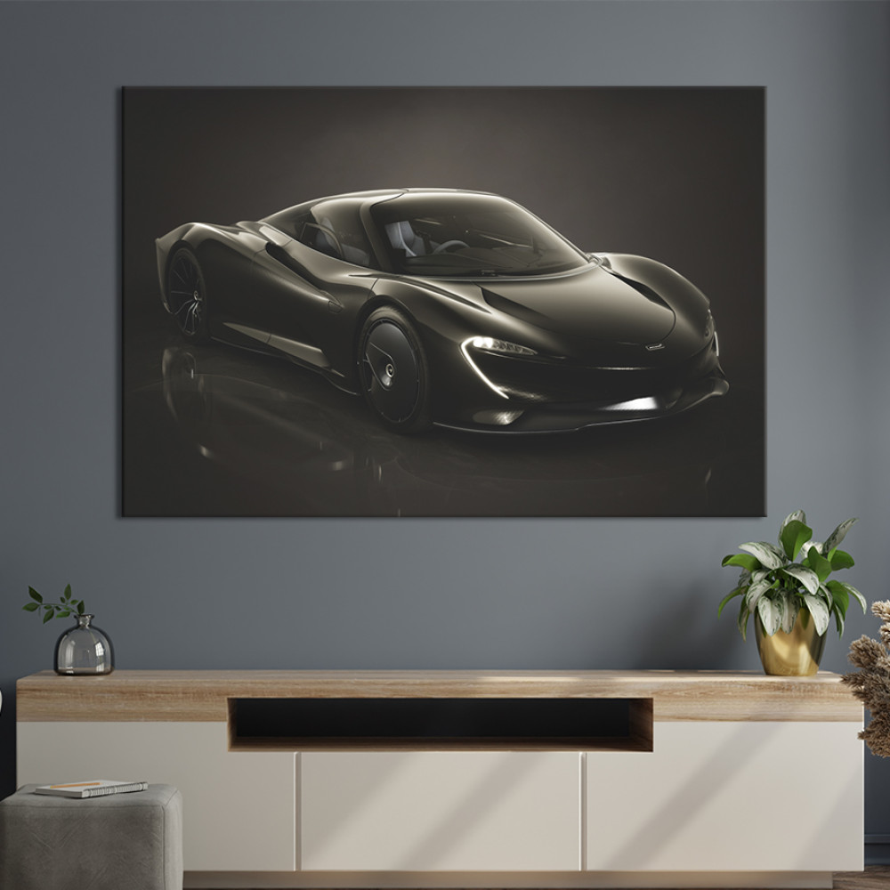 Картина Чорний McLaren Speedtail 51x34 см (1360-1)