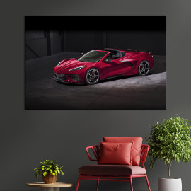 Картина Chevrolet Corvette C8 122x81 см (1256-1)