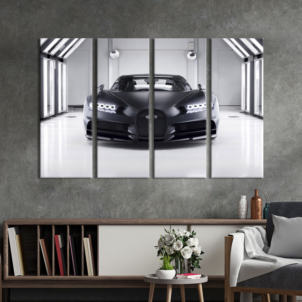Картина Гіперкар Bugatti Chiron 89x53 см (1296-41)