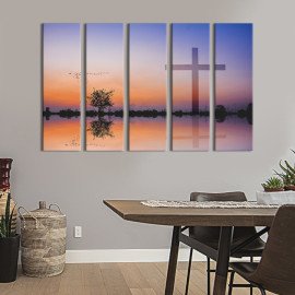Картина Розп'яття на березі озера 87x50 см (468-51)