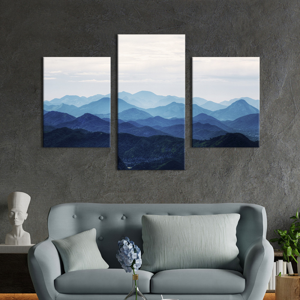 Картина Краса синіх гір 66x40 см (569-32)