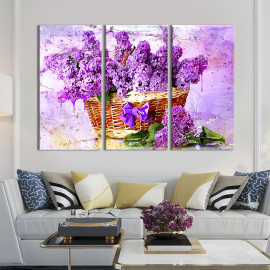 Картина Великий букет бузку 78x48 см (853-31)