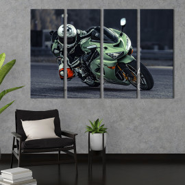Картина Швидкісний Kawasaki Ninja 89x53 см (121-41)