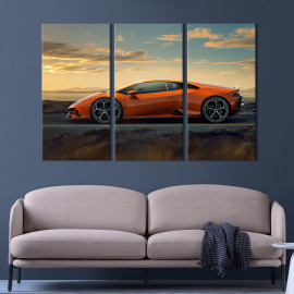 Картина Яскравий Lamborghini Huracan Evo 78x48 см (1249-31)