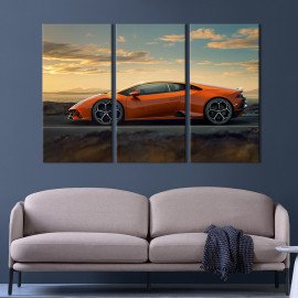 Картина Яскравий Lamborghini Huracan Evo 78x48 см (1249-31)