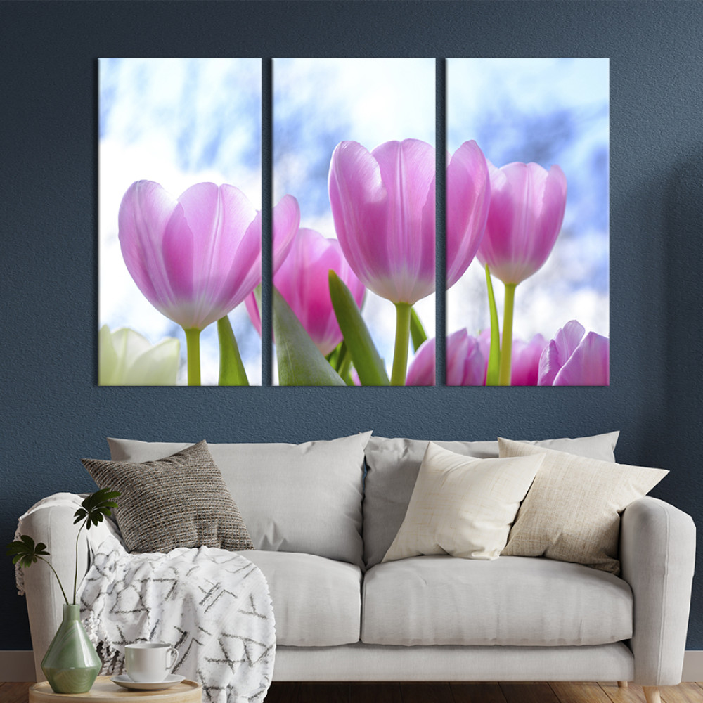Картина Тюльпани на тлі неба 78x48 см (900-31)