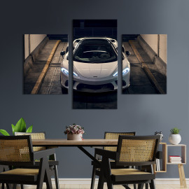 Картина Авто McLaren GT в нічному місті 66x40 см (1373-32)