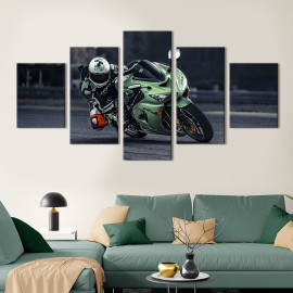 Картина Модний мотоцикл Kawasaki Ninja 112x54 см (121-52)
