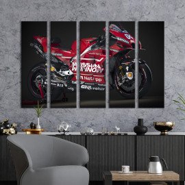 Картина Червоний Ducati ucati Desmosedici GP19 87x50 см (1314-51)