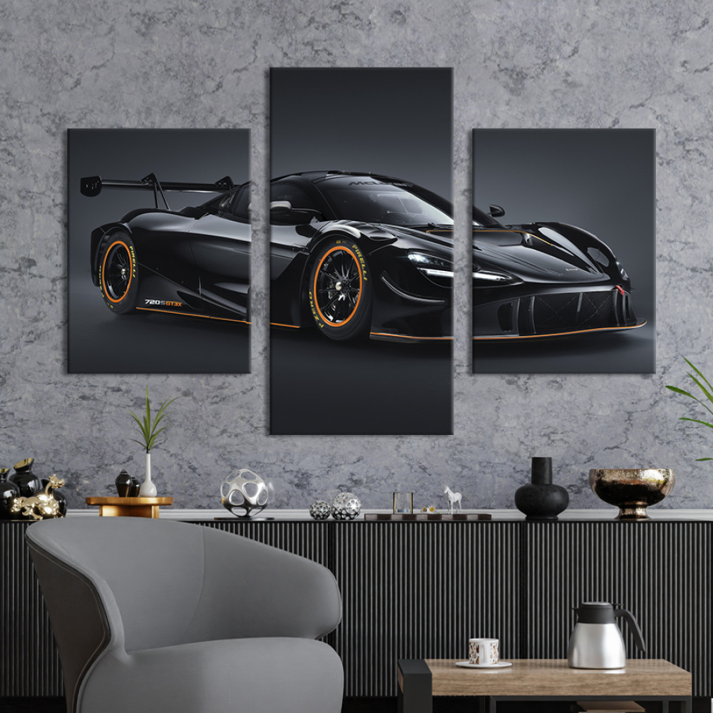 Картина Британський гіперкар McLaren 720S 66x40 см (1354-32)