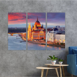 Картина Архітектура Будапешта, Угорщина 78x48 см (M3_M_418)