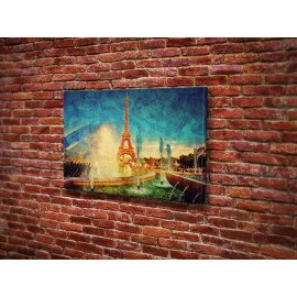 Картина Вінтажна Ейфелева вежа 51x34 см (834)