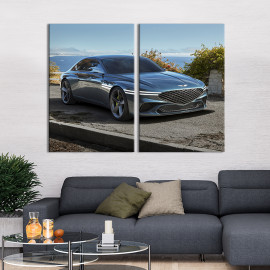 Картина Дзеркальне авто Genesis G80 71x51 см (1327-2)