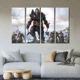 Картина Грізний Ейвор / Assassin Creed Valhalla 89x53 см (1523-41)