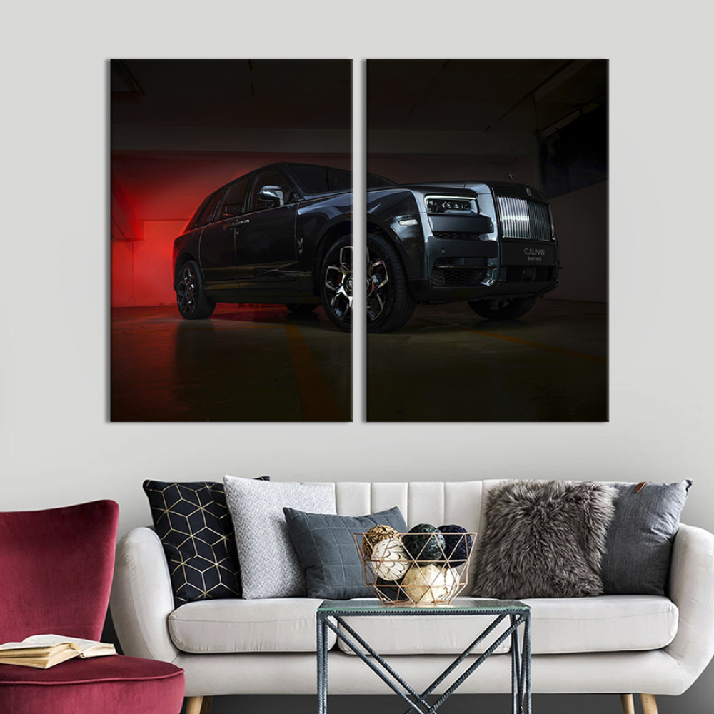 Картина Елітне авто Rolls-Royce Cullinan Black Badge 71x51 см (1391-2)