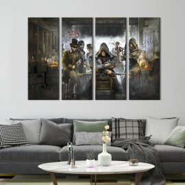 Картина Герої гри Assassin's Creed: Syndicate 89x53 см (1433-41)