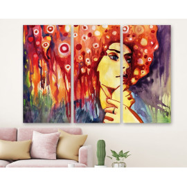 Картина Задумлива дівчина 78x48 см (M3_M_252)