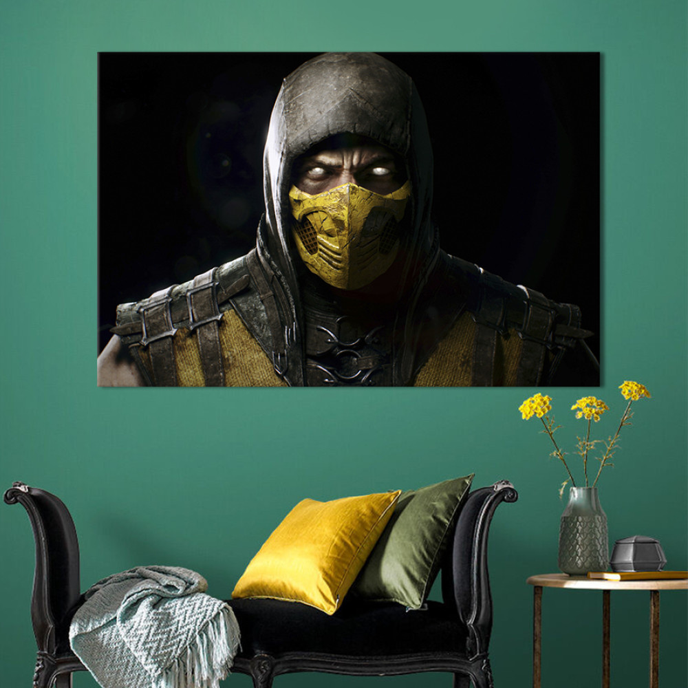 Картина Скорпіон Mortal Kombat 51x34 см (1443-1)