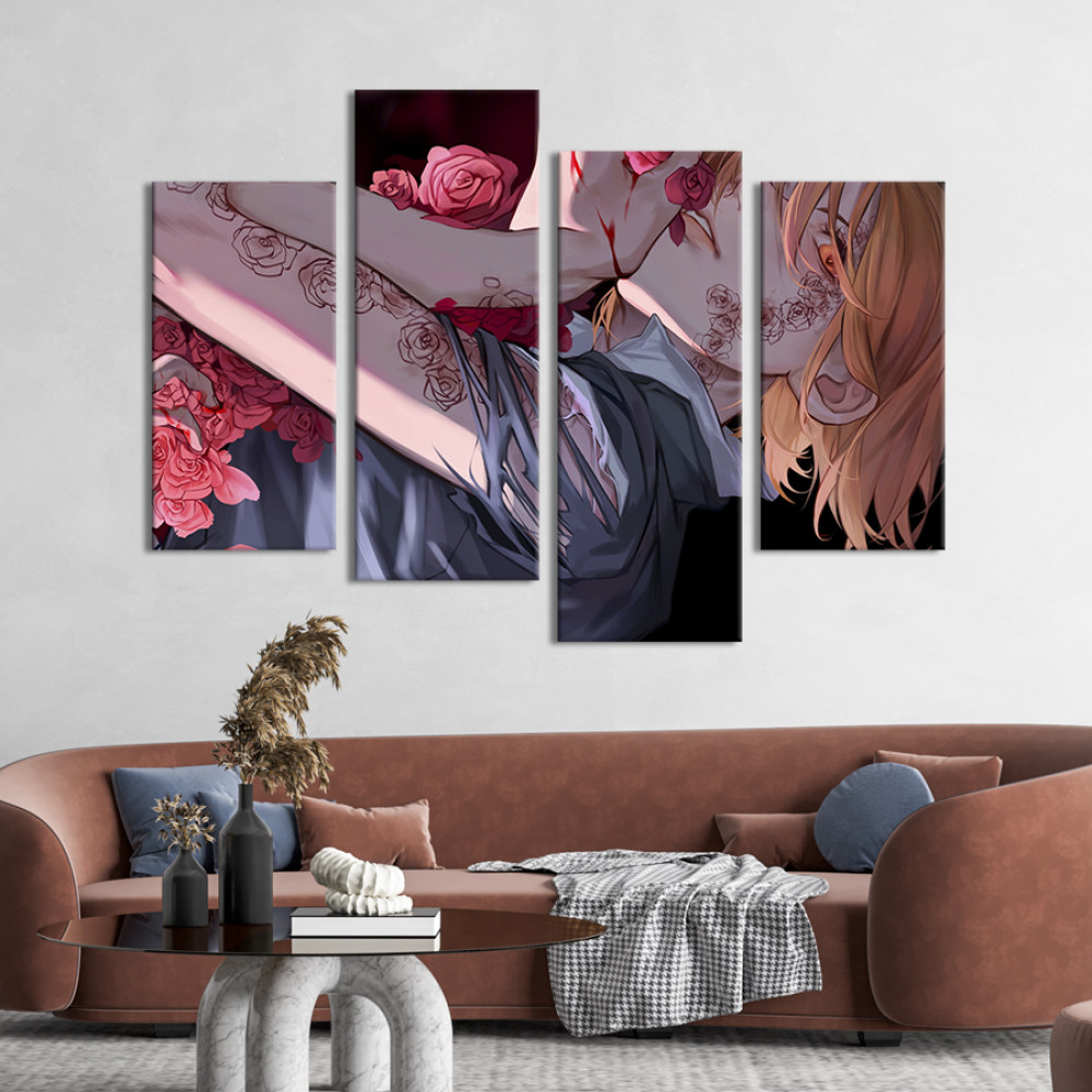 Картина Нобара Кугісакі, персонаж аніме Jujutsu Kaisen 89x56 см (1447-42)