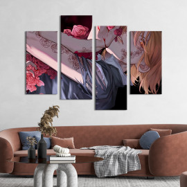 Картина Нобара Кугісакі, персонаж аніме Jujutsu Kaisen 89x56 см (1447-42)