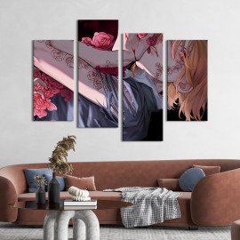 Картина Нобара Кугісакі, персонаж аніме Jujutsu Kaisen 89x56 см (1447-42)