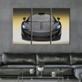 Картина Чорний McLaren 600LT 78x48 см (1350-31)
