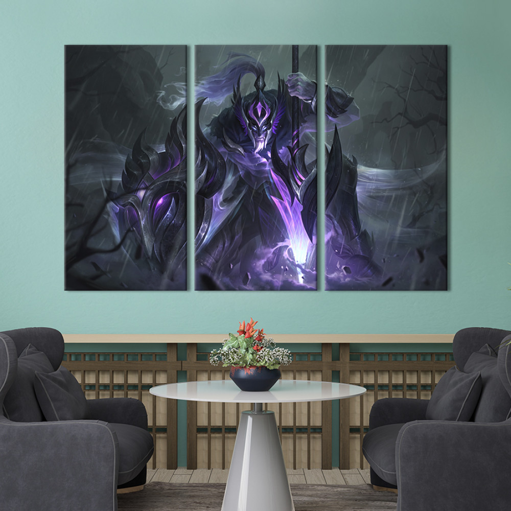 Картина Аshen knight, League of Legends 128x81 см (1455-31)