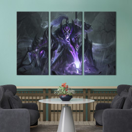 Картина Аshen knight, League of Legends 128x81 см (1455-31)