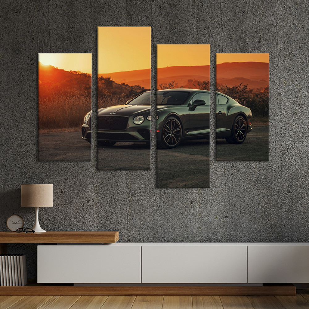Картина Статусний автомобіль Bentley Continental 149x106 см (1255-42)