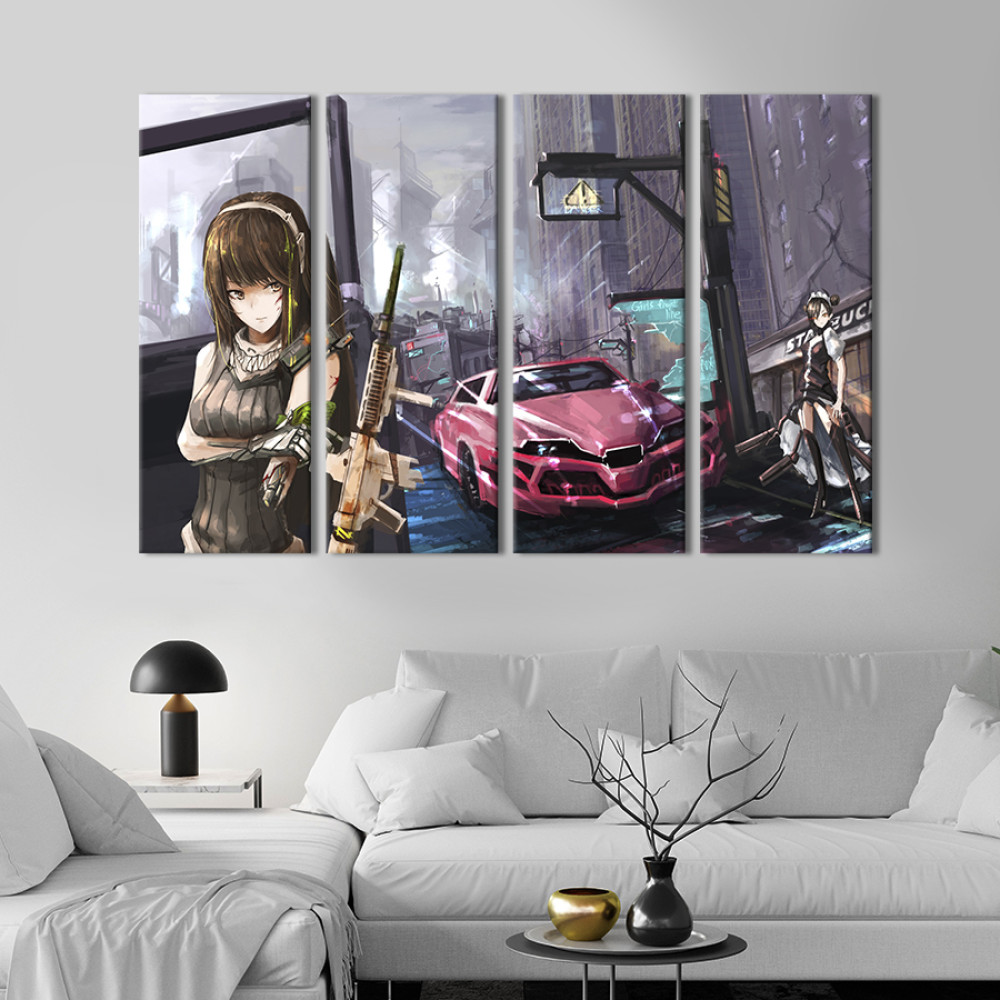 Картина Стильна гра Girls Frontline 89x53 см (1481-41)
