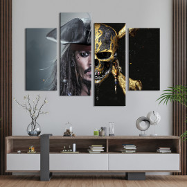 Картина Captain Jack Sparrow 129x90 см (1489-42)