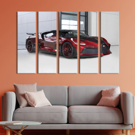 Картина Спортивний автомобіль Bugatti Divo 87x50 см (1300-51)