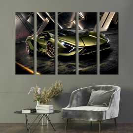 Картина Брендове авто Lamborghini 87x50 см (1338-51)