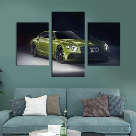 Картина Bentley Continental GT в оливковому кольорі 141x90 см (1288-32)
