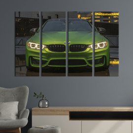 Картина Гарний зелений BMW Gran Turismo 89x53 см (111-41)