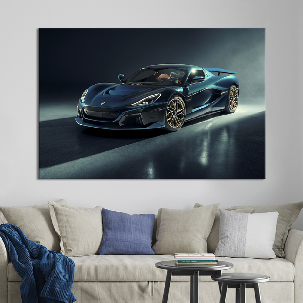 Картина Автомобіль Rimac Nevera 122x81 см (1390-1)