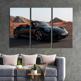 Картина Чорний Porsche carrera 78x48 см (127-31)