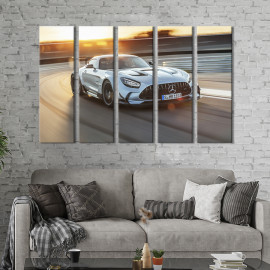 Картина Потужний спортивний автомобіль Mercedes-AMG GT Black Series 87x50 см (1365-51)