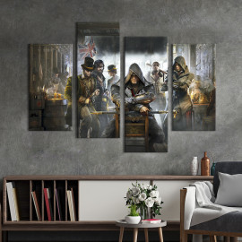 Картина Стильний постер Assassin's Creed: Syndicate 89x56 см (1433-42)
