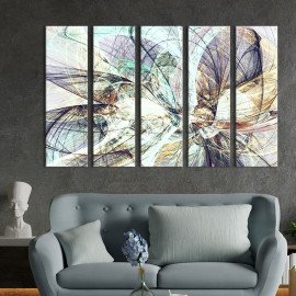 Картина Абстракція хаос ліній і кольору 87x50 см (29-51)