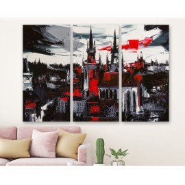 Картина Мальовниче похмуре місто 78x48 см (M3_M_383)