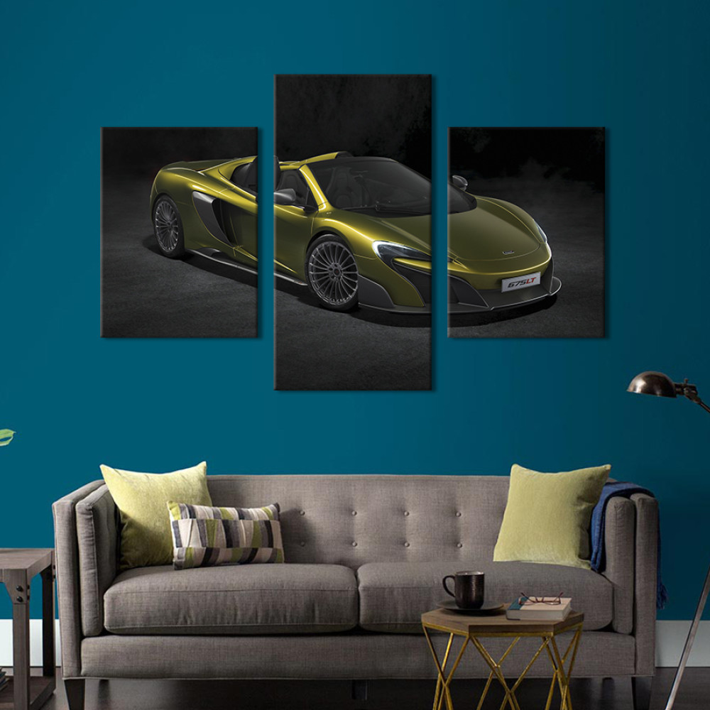 Картина Суперкар McLaren 675LT без даху 66x40 см (1361-32)