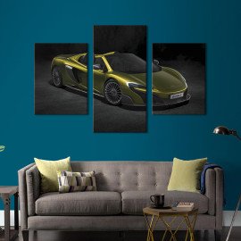 Картина Суперкар McLaren 675LT без даху 66x40 см (1361-32)